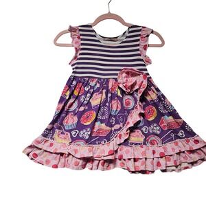 Jelly The Pug | Dresses | Jelly The Pug Christmas Tree Dress Girls Size 7y  Smocked Layered Flowy Christmas | Poshmark